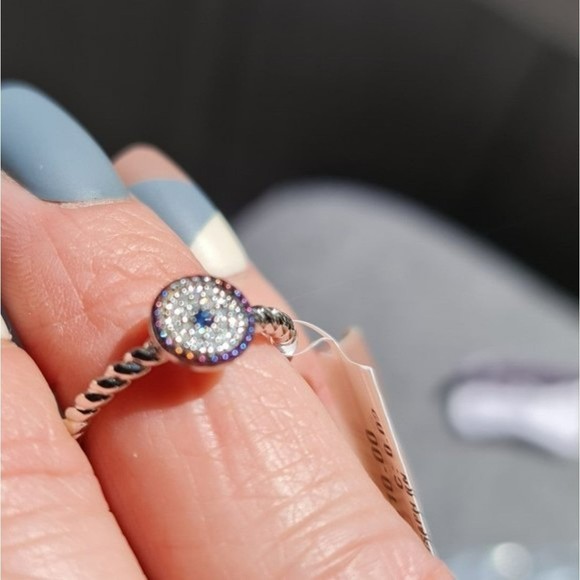 Effy NWTs 18KT Gold Over Sterling Silver Rainbow Diamond and Sapphire Ring - Picture 8 of 8